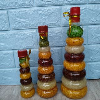 Chai ngũ cốc muối ngũ sắc của ăn của để bày ban thờ