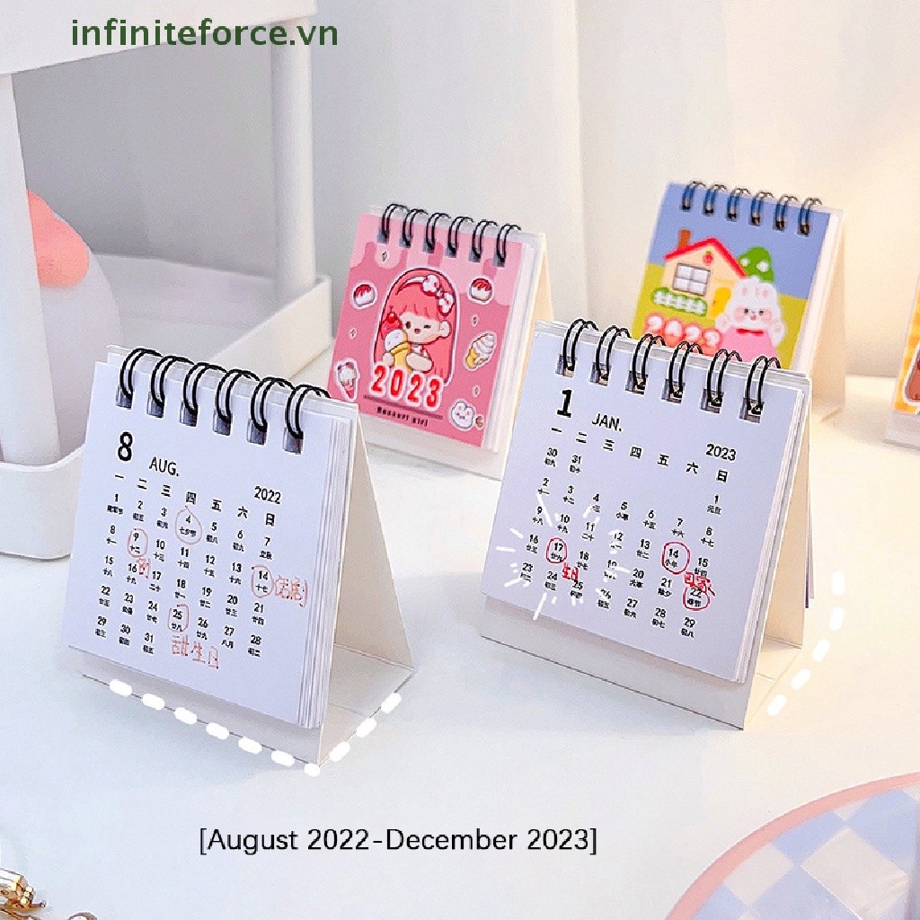 Lịch Năm 2022 2023 Mini Để Bàn Trang Trí Hình Thỏ Dễ Thương