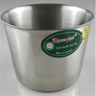 Bộ 5 cái ly làm đá Inox size 10cm size lớn