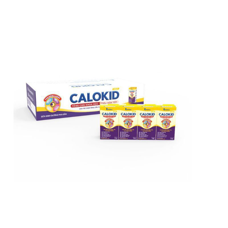 Sữa bột pha sẵn Calokid 180ml 110ml(48 hộp) không thẻ cào