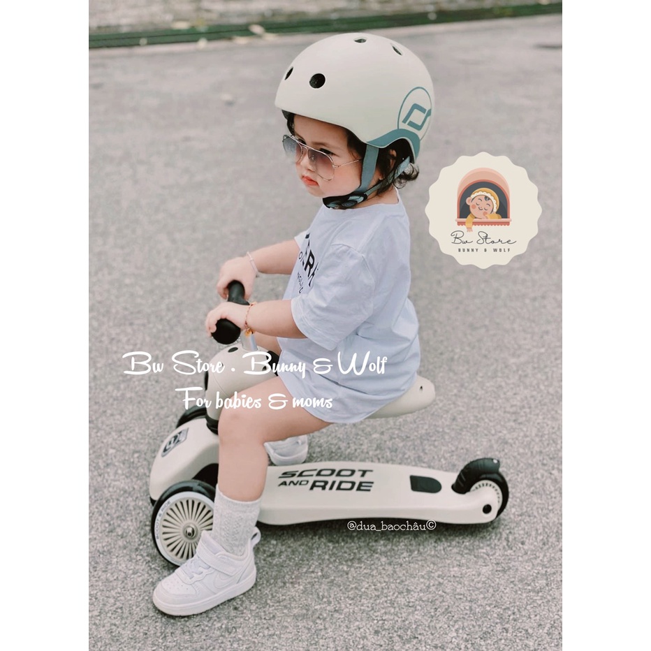 [Cam kết chính hãng] Xe Trượt Scooter 2IN1 Scoot &amp; Ride HighwayKick 1 cho bé từ 2-5 tuổi (không kèm mũ)