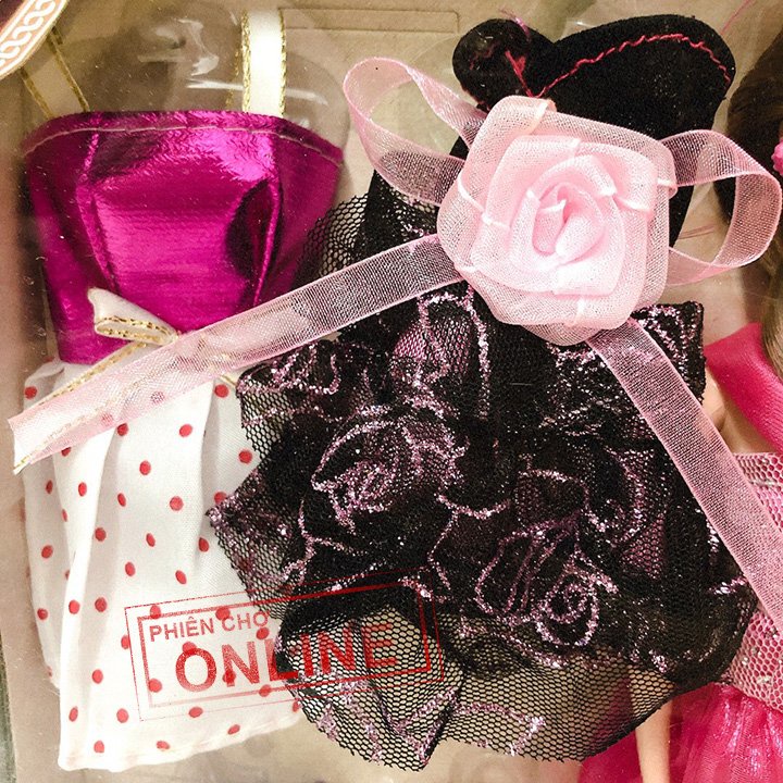 Công Chúa Búp Bê - Búp Bê Cho Bé Cao Cấp 30cm có khớp - kèm 6 đầm và phụ kiện