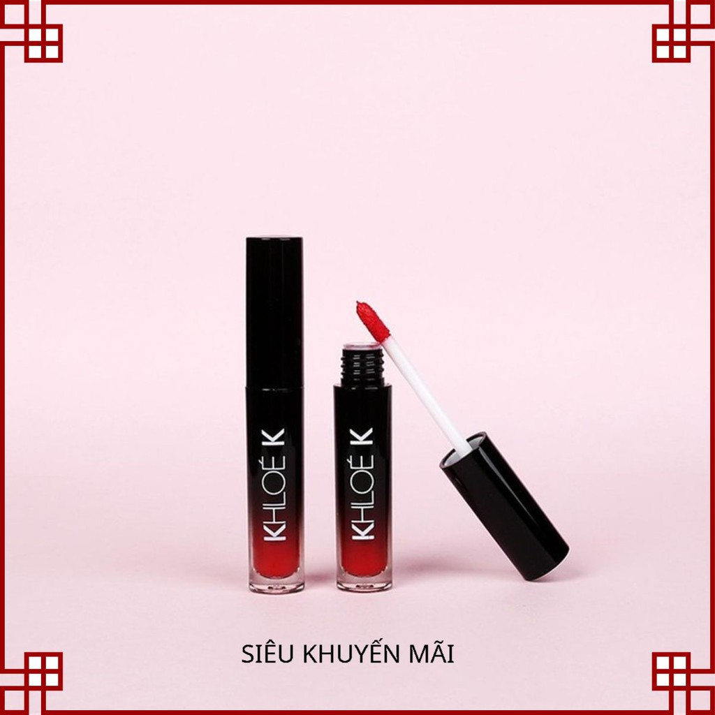 Combo 2 Son Dưỡng dạng kem Cao Cấp Khloe K Màu Đỏ Cam dientu.shop68 SuperStar.99