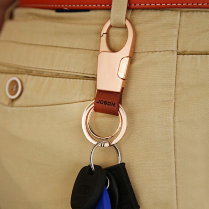 Móc treo chìa khóa đa năng cho ô tô, xe máy, gia đình. Thương hiệu Jobon ZB-028 - HÀNG CHÍNH HÃNG