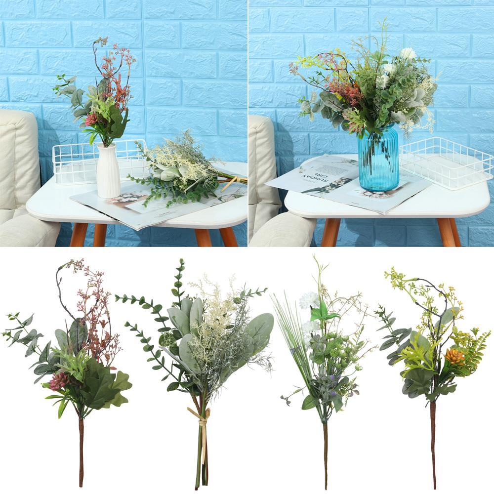 KUNHEV Hoa Mẫu Đơn Giả Trang Trí|Bó Hoa Giả Trang Trí Tiệc Cưới