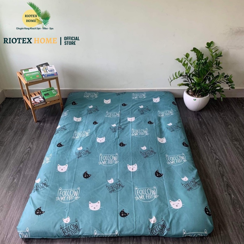 Áo Bọc Nệm Topper 2 Mặt RIOTEX Có Khóa Kéo, Kích Thước 1m/ 1.2m/ 1.4m/ 1.6m/ 1.8m-[Aonem]