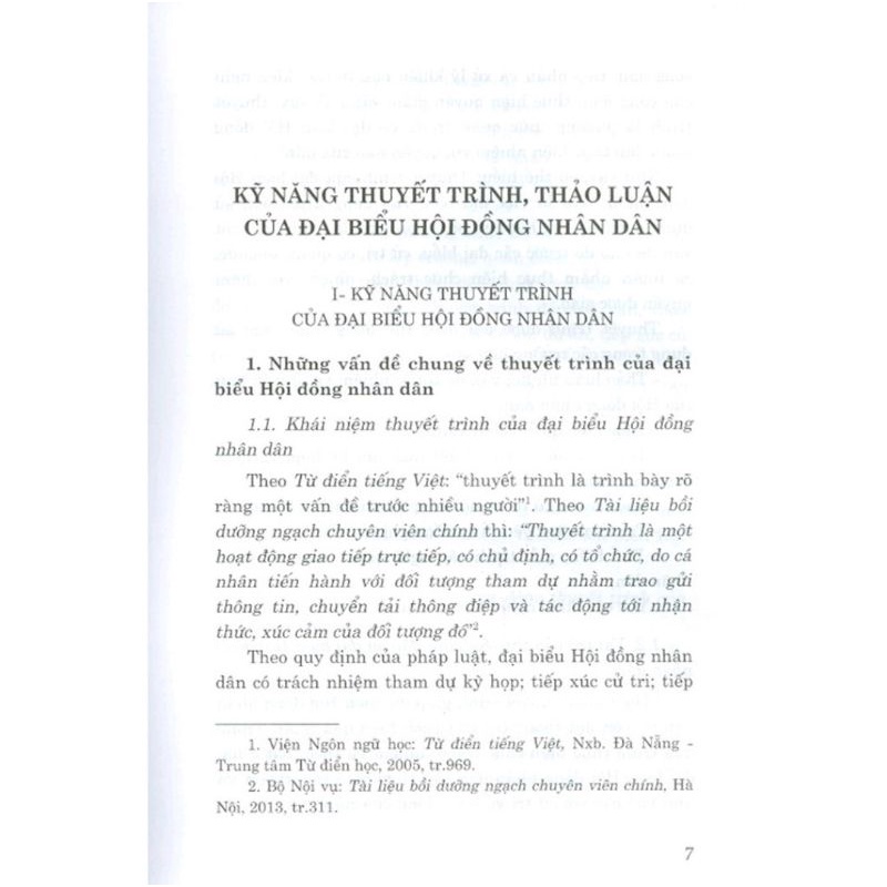 Sách - Kỹ năng cơ bản dành cho đại biểu Hội đồng nhân dân các cấp