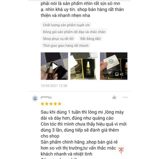 Tinh chất mọc tóc, dài mày, mi