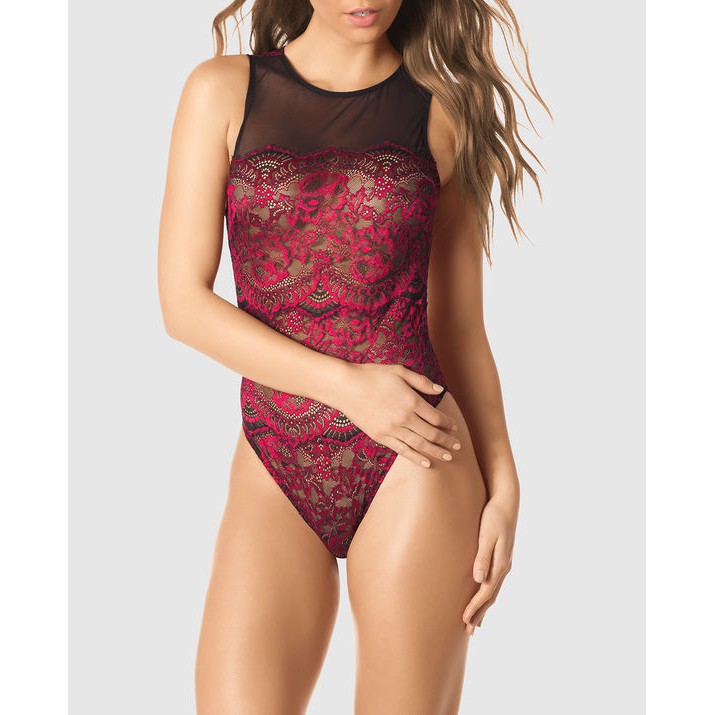 LA SENZA HIGH NECK LACE BODYSUIT 11124700_3V6K