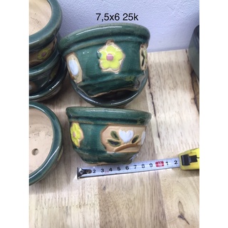 Chậu mini giả cổ trồng sen đá xương rồng cây bonsai