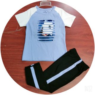 Bộ thể thao lửng bé gái size 16-25kg