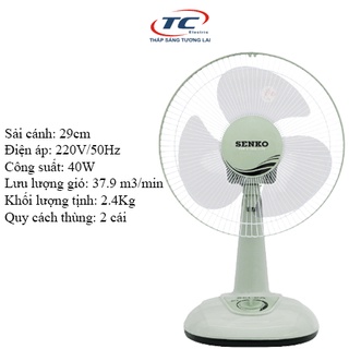 Quạt để bàn senko b1213 40w