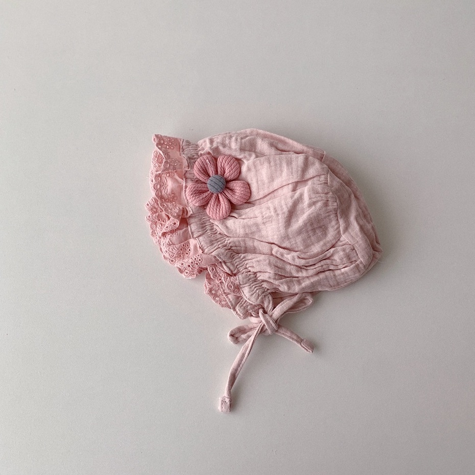 Mũ che thóp cho bé gái dễ thương 3 màu