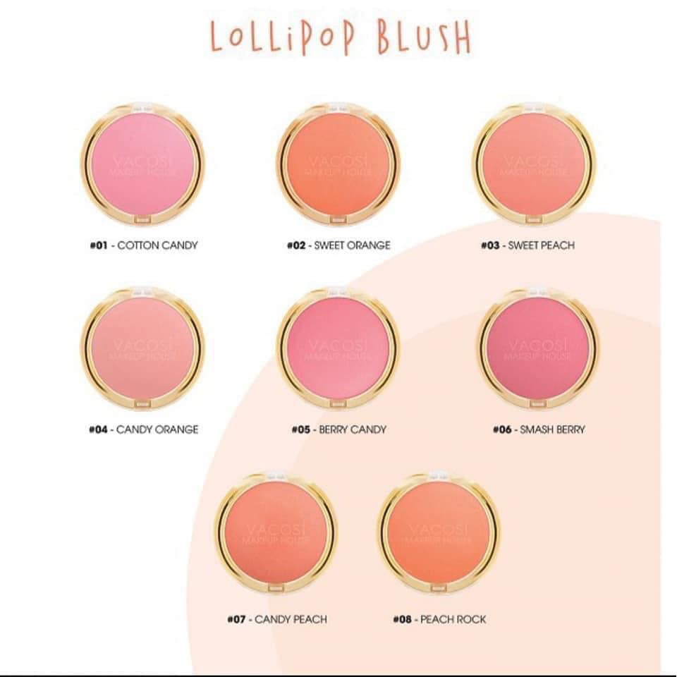 [SIÊU RẺ - HÀNG CHÍNH HÃNG] PHẤN MÁ HỒNG VACOSI LOLIPOP BLUSH POWDER 5G | BigBuy360 - bigbuy360.vn
