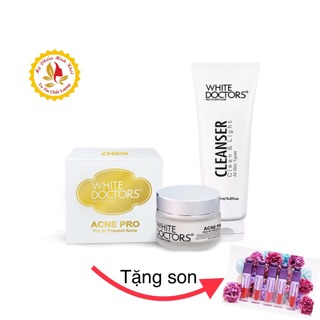 Bộ Kem Sạch Mụn và Sữa rửa mặt White Doctor Acne Pro