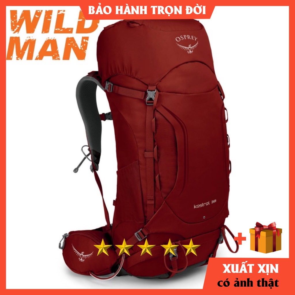 Balo Phượt Osprey Kestrel 38 💕HÀNG XỊN XUẤT DƯ💕 - balo nam du lịch - balo trekking - hiking - leo núi ❤️BẢO HÀNH 60TH❤️