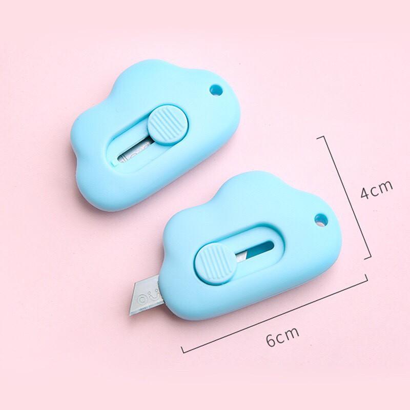 Dao rọc giấy mini 6x4cm , cute, màu sắc đẹp, dụng cụ trong việc đi học và cả đi làm