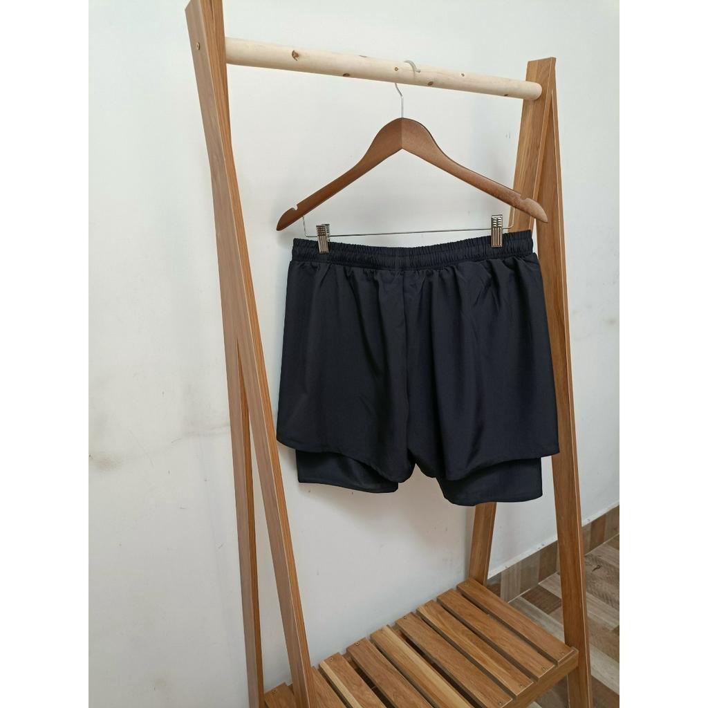 Quần bơi nam 2 lớp thun lạnh đẹp thoải mái tiện lợi