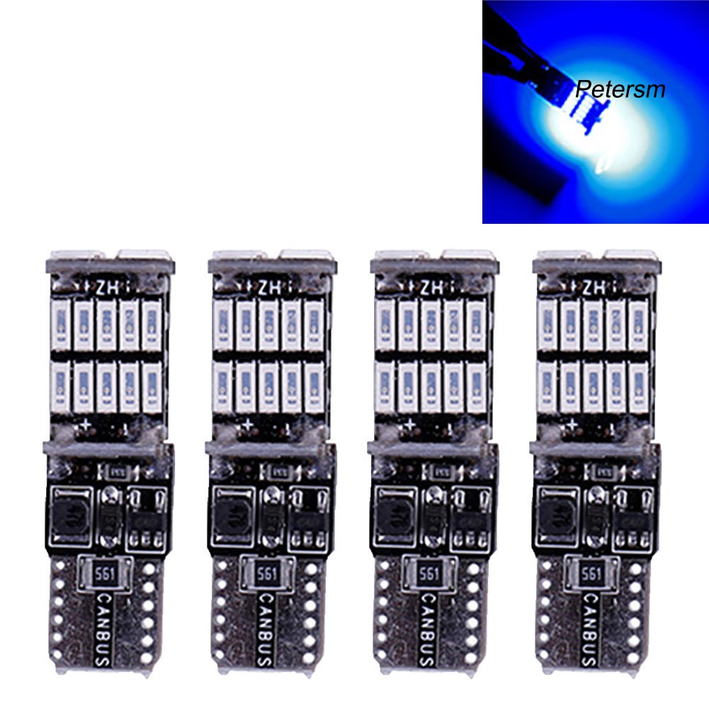 Set 4 Đèn Led 12v 6000k T10 W5W Gắn Bên Hông Xe Ô Tô