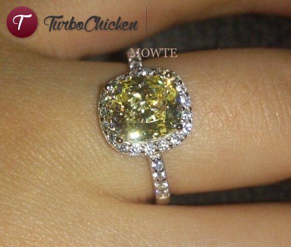 ☞Đồ trang sức☜ silver Mowte Women's Fashion 1.01ct diamond ring 925 sterling silver CZ engagement ring