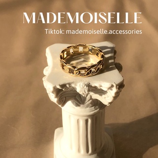 Set nhẫn nữ 5 chiếc basic Golden charm Mademoiselle NHT49