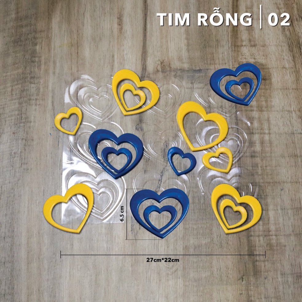 Khuôn đổ socola trang trí bánh kem  tấm mica đổ khuôn socola định hình