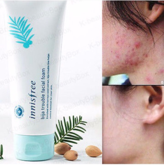 Sữa Rửa Mặt #Innisfree Bija Trouble Facial Foam