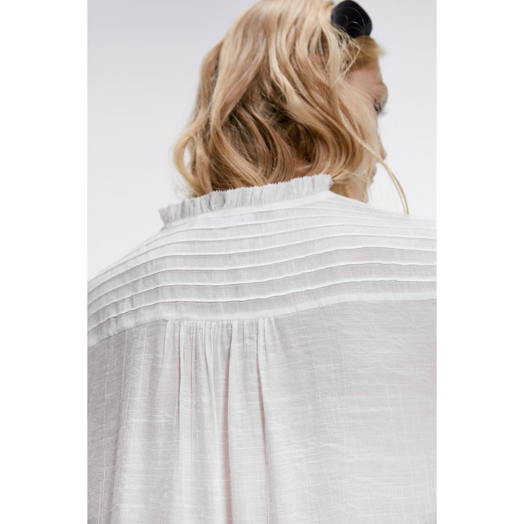 Sẵn Áo sơ mi xếp li Zara 5107/120