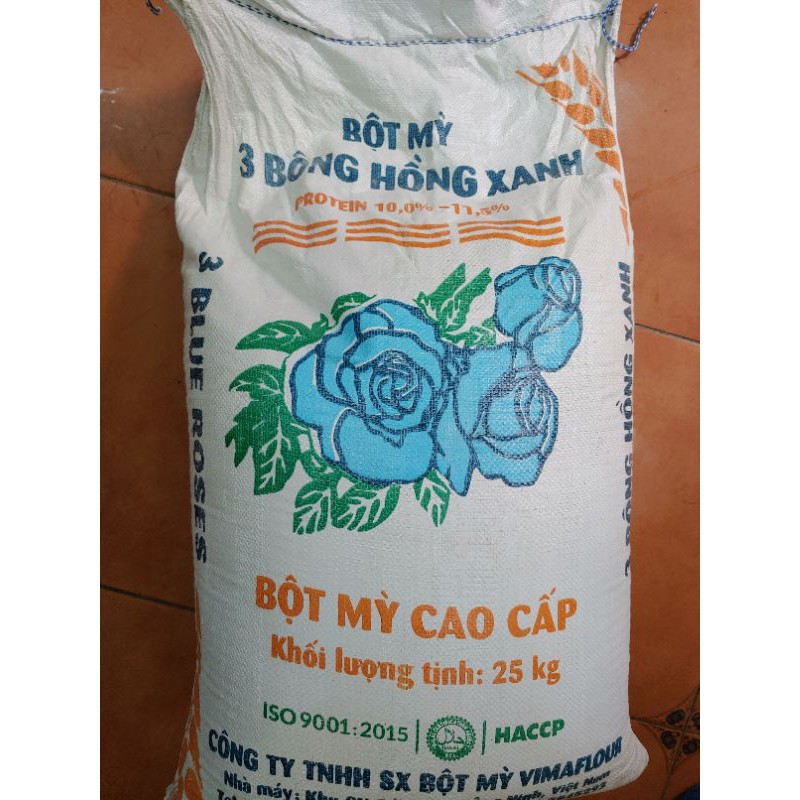 Bột mì 3 bông hồng xanh date mới chuyên dùng làm bánh bao 1kg