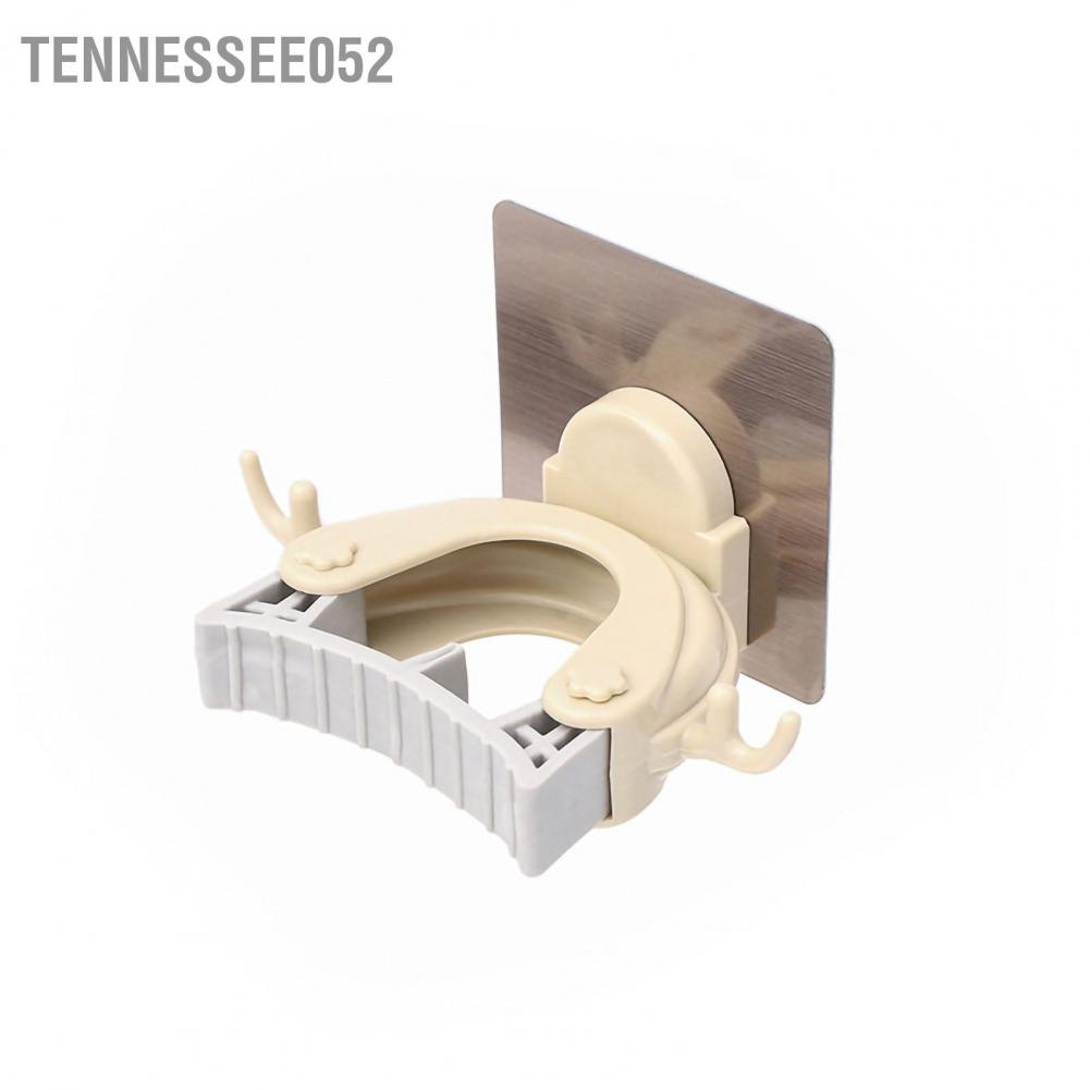 Tennessee052 Plastic Mop Clip Wall Mounted Adhesive Broom Storage Rack Multifunctional Bathroom Holder