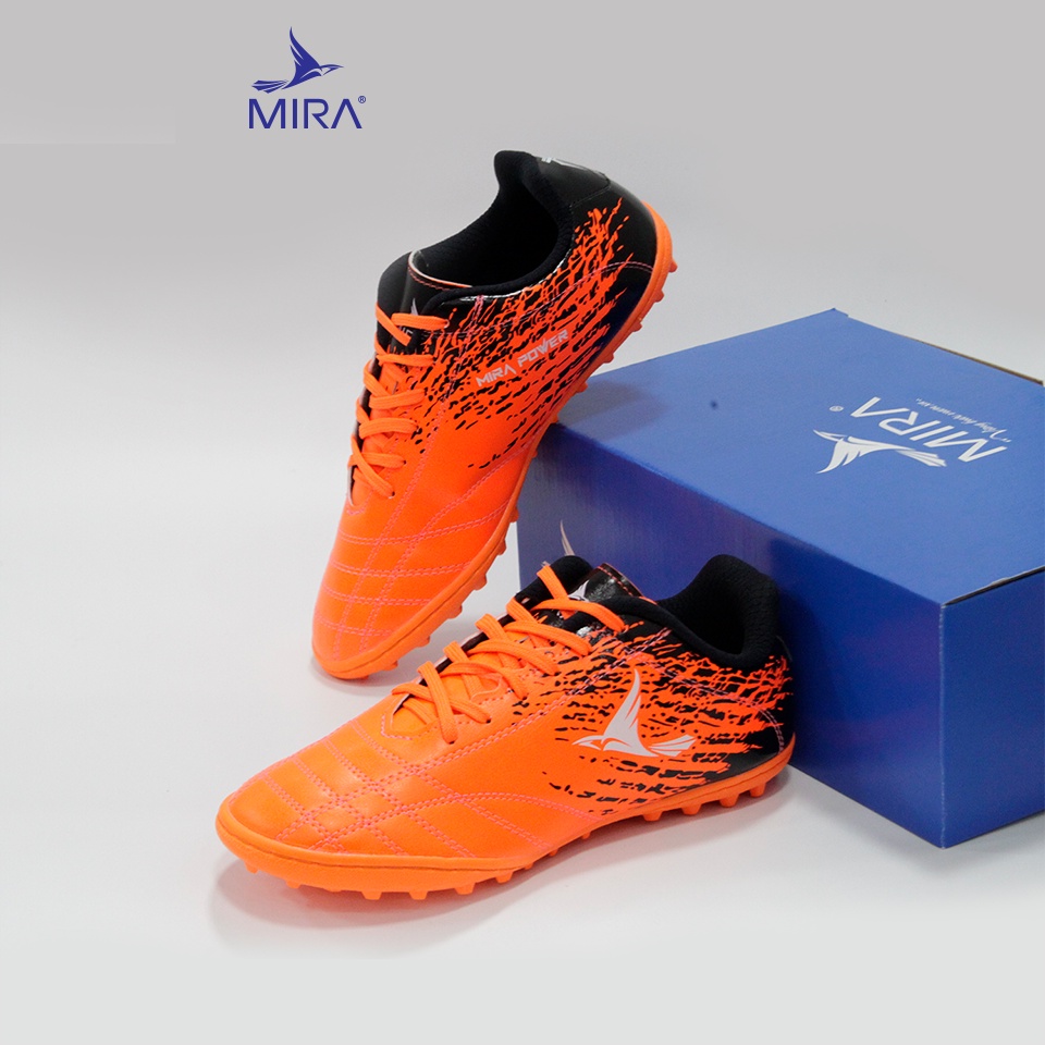 Giày đá bóng Mira Power TF - Giày đá banh sân cỏ nhân tạo chất lượng cao, da Microfiber, khâu full đế
