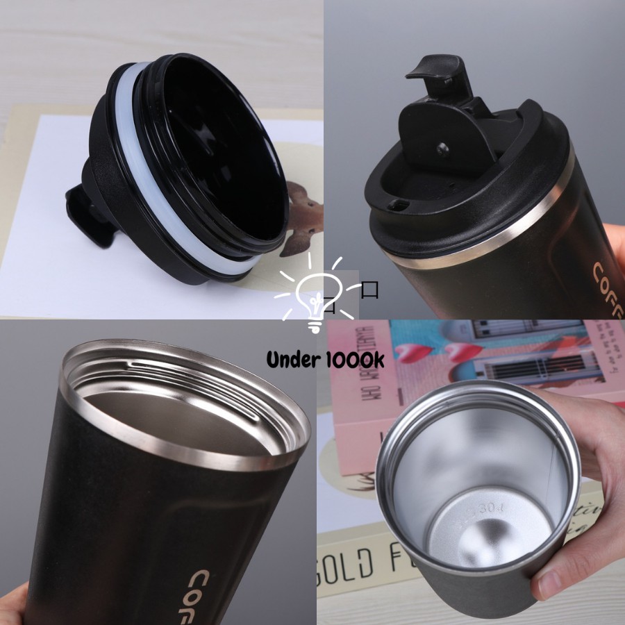 Bình giữ nhiệt - cốc giữ nhiệt coffee - lõi inox 304 với 4 màu trẻ trung sành điệu