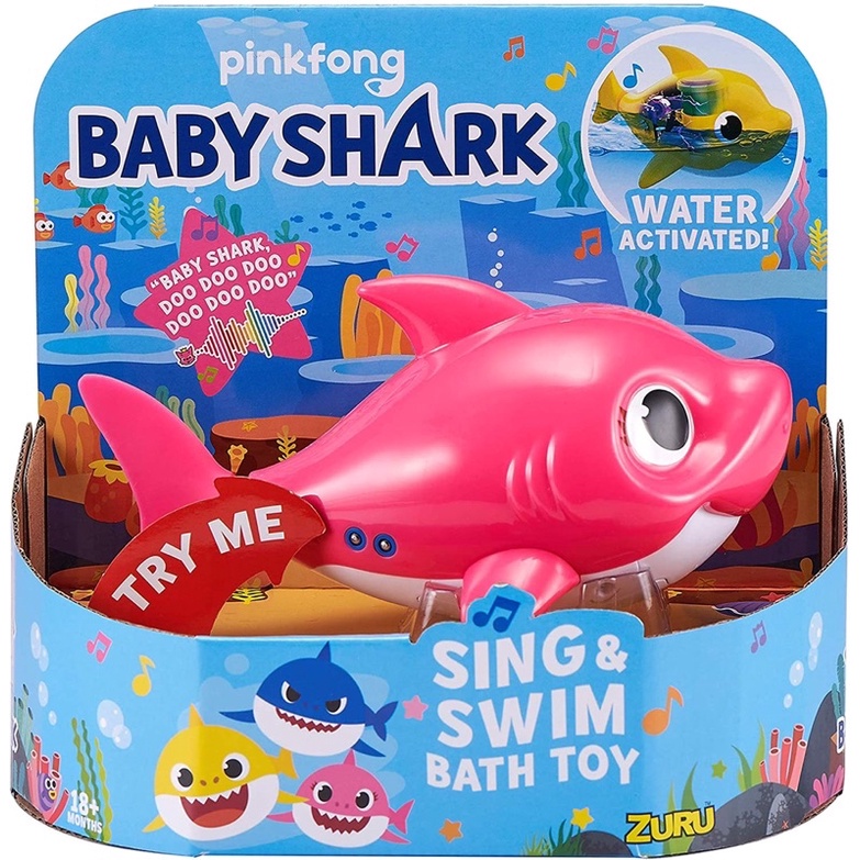 Cá babyshark bơi dưới nước-đồ chơi nhà tắm cho bé có nhạc