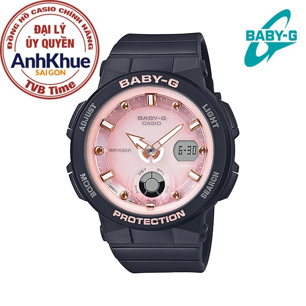 Đồng hồ nữ dây nhựa Casio Baby-G chính hãng Anh Khuê BGA-250-1A3DR