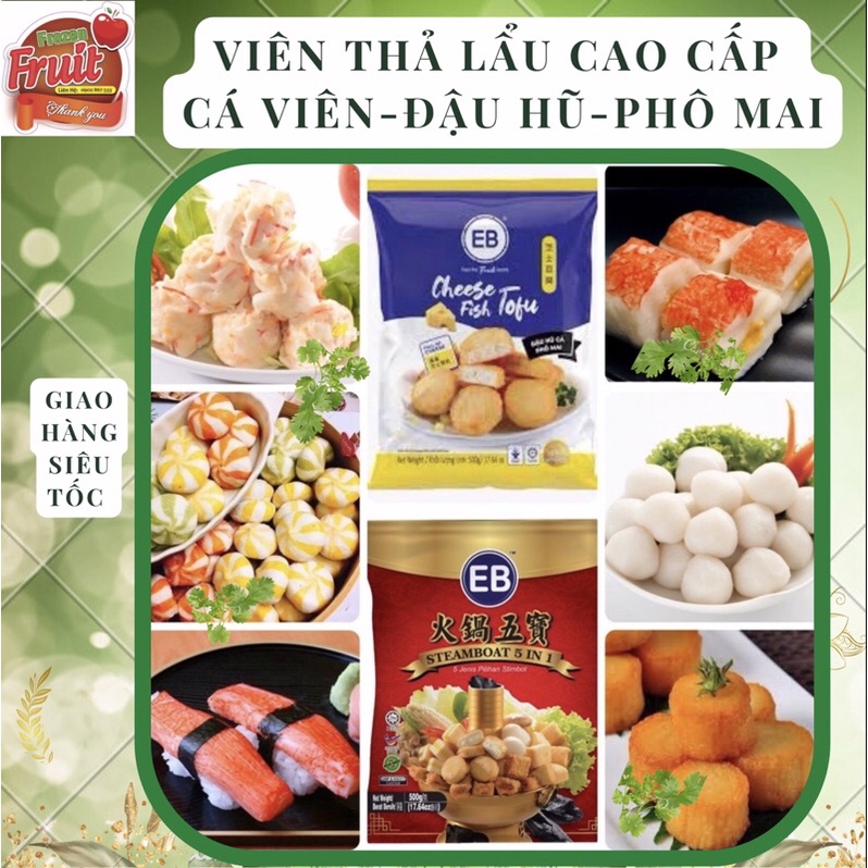 VIÊN THẢ LẨU CAO CẤP cá viên đậu hũ phô mai