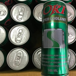 Lon nước làm mát lon xanh OKI