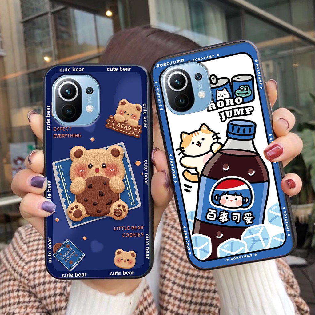 Ốp lưng Xiaomi MI 11 / MI 11 LITE in hình 3D GẤU cute be@r, soda, happy day cực hot ,thời thượng