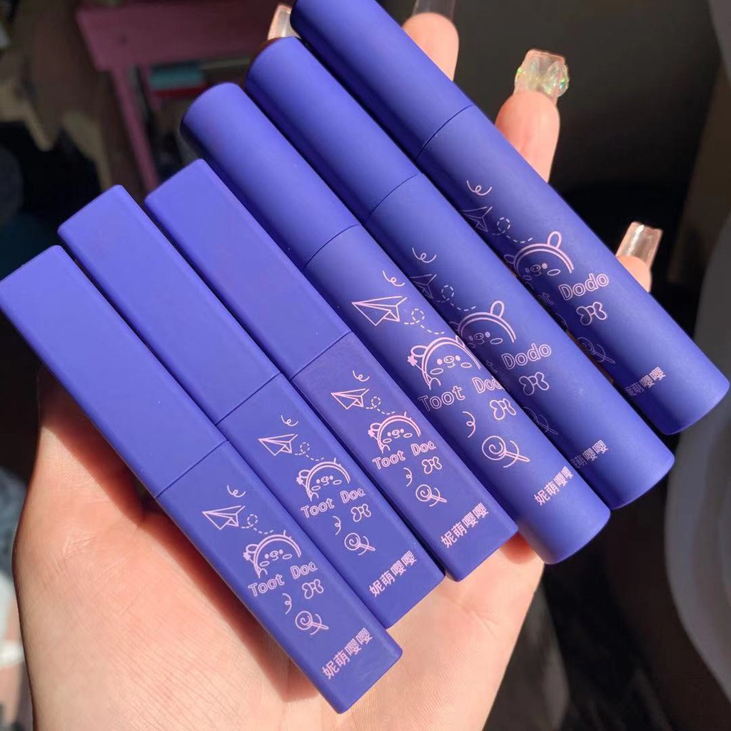 Set 2 son kem +lì lâu trôi dưỡng ẩm môi Dodo hộp tím P105 | BigBuy360 - bigbuy360.vn