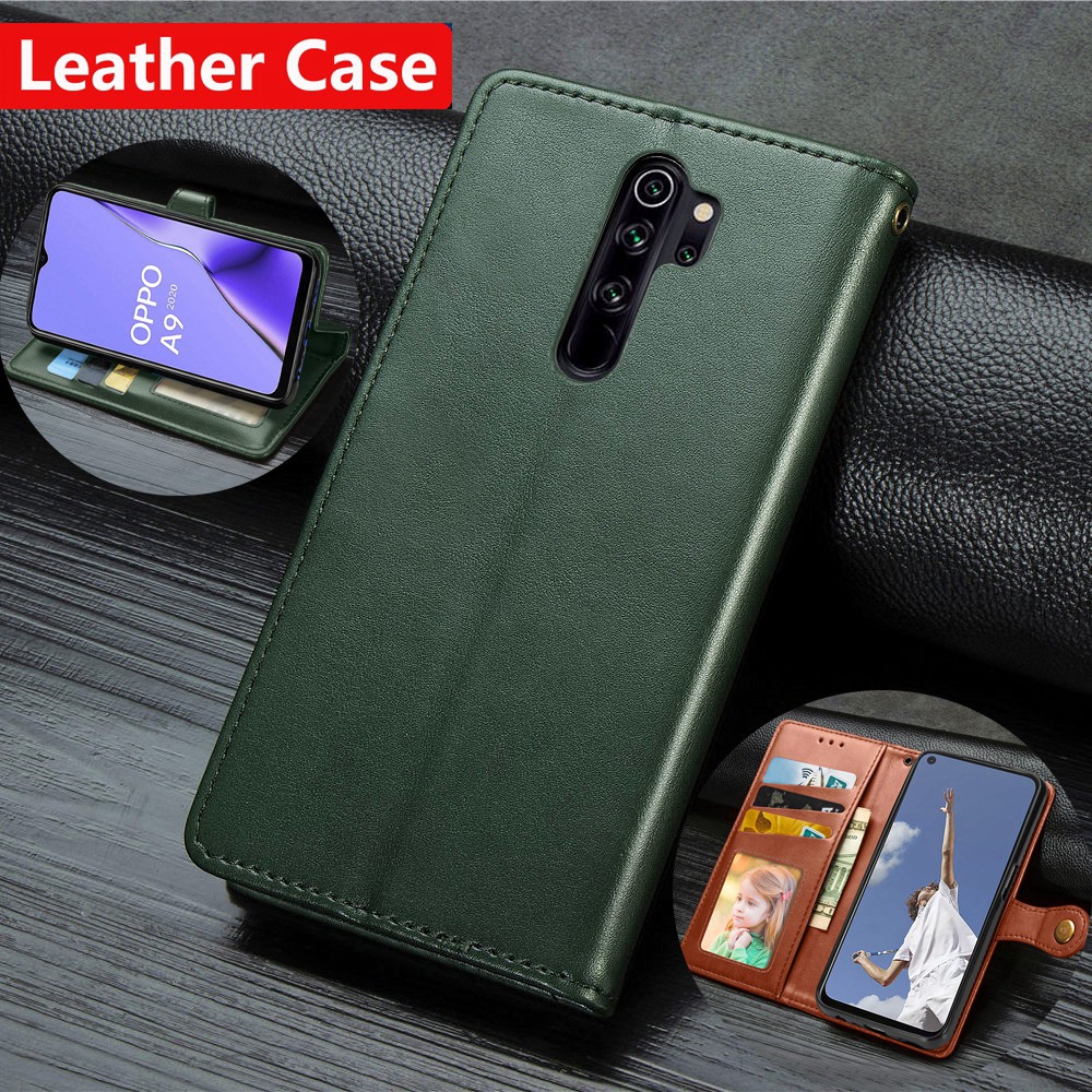 Bao da điện thoại dạng ví lật cất thẻ cho Xiaomi Redmi Note 8 Pro Note8Pro