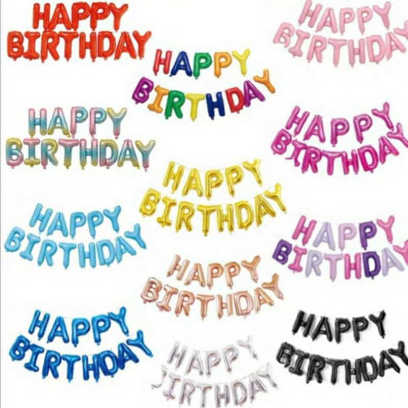 Bong bóng nhôm HAPPY BIRTHDAY