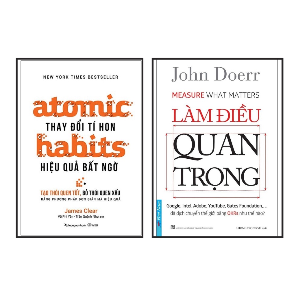 Sách Combo 2 cuốn: Atomic Habits Thay Đổi Tí Hon Hiệu Quả Bất Ngờ + Làm Điều Quan Trọng
