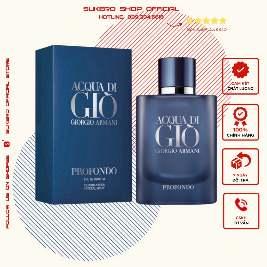 Mẫu thử nước hoa Giorgio Armani Acqua di Gio Profondo Tester 5/10ml