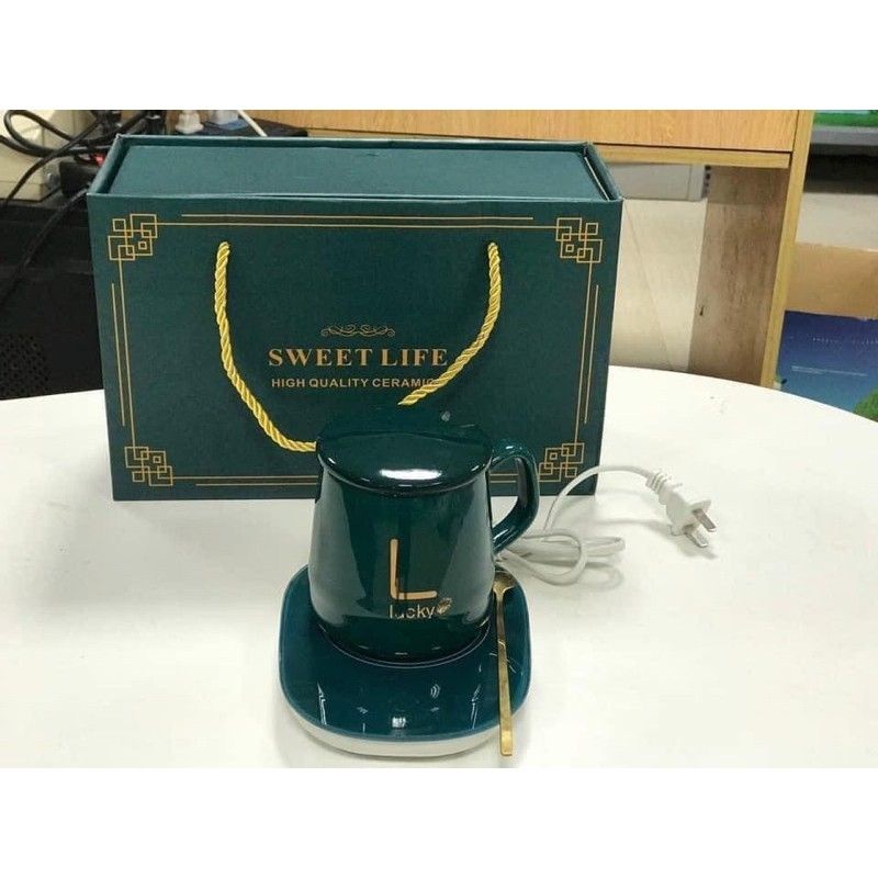 ( HÀNG NHẬP)Bộ cốc đế chưng yến, cốc hâm cà phê, hâm sữa, đồ uống tiện lợi