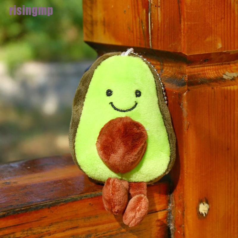 Phụ kiện móc khóa hình quả bơ nhồi bông hoạt hình đáng yêu