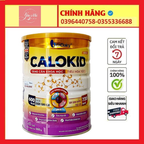 [NHẬP MÃ MUỖNG ĐỔI QUÀ] SỮA BỘT CALOKID GOLD LON 900G DATE MỚI 2024