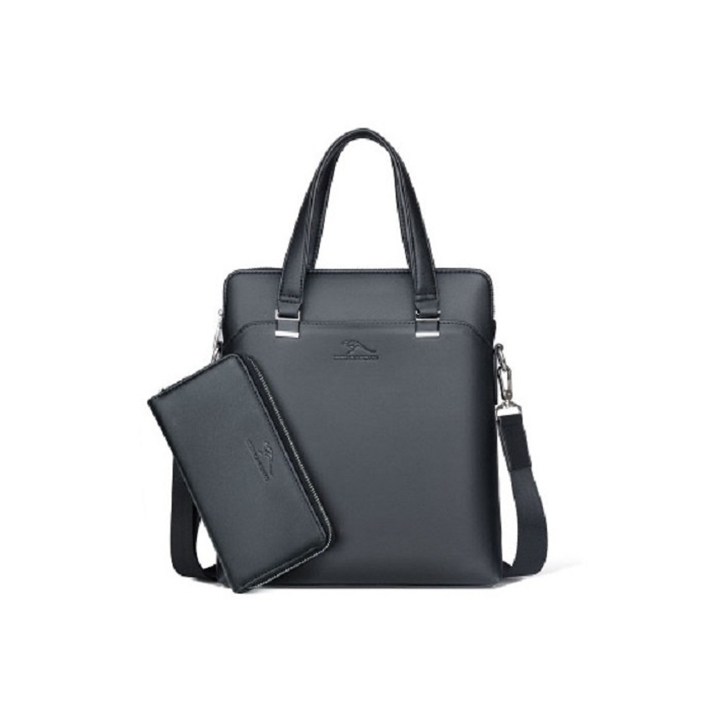 [DEAL SỐC] Túi xách công sở nam dọc cao cấp chống thấm nước DH8817 + Tặng 1 ví da cao cấp