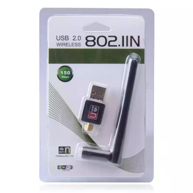 Usb thu wifi 802.11N có Râu tốc độ 150Mb