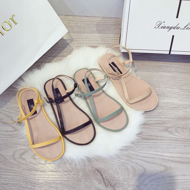 [Shopee trợ giá] Sandal học sinh quai ngang dây mảnh