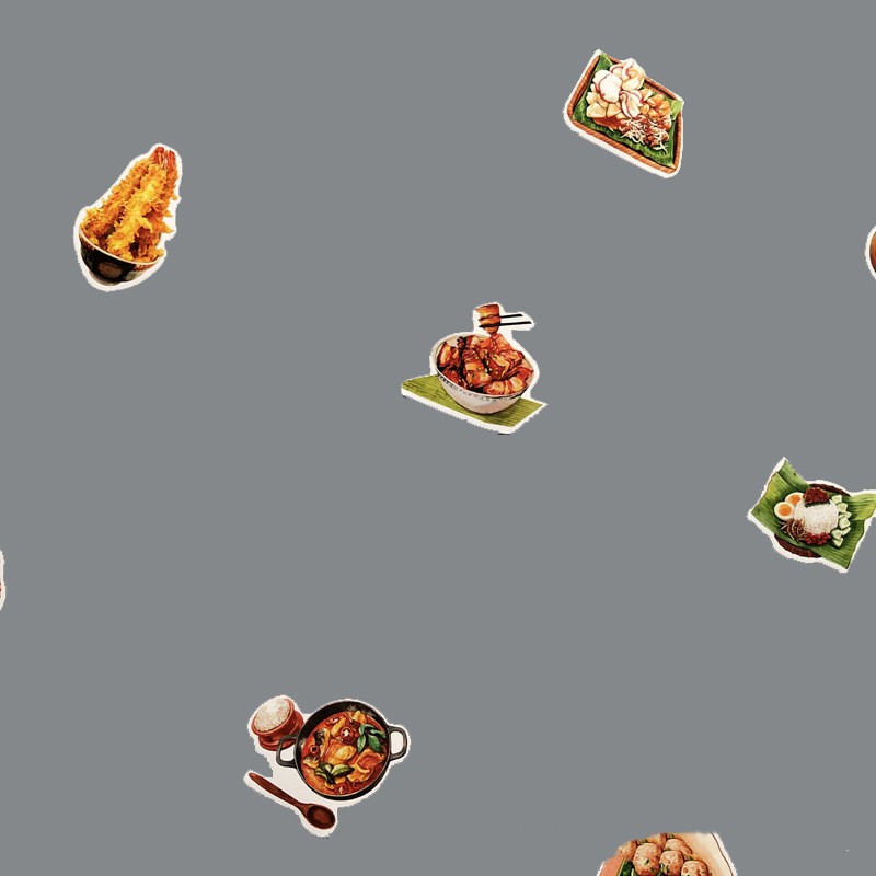 Set 47 Hình Dán Mini Chống Thấm Nước Cho Nhà Bếp