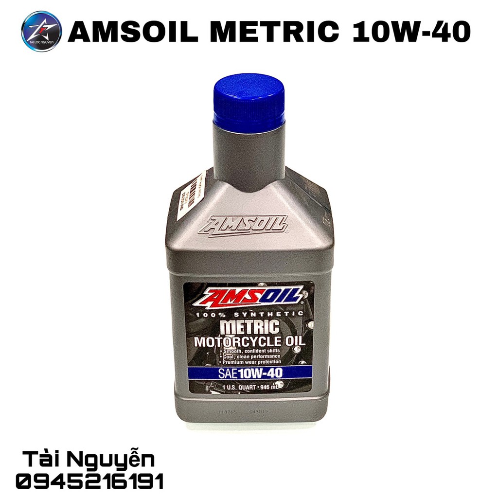 NHỚT AMSOIL METRIC 10W40 TỔNG HỢP - NHỚT CAO CẤP CHO XE SỐ